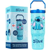 Get Trend Disney Stitch front view showing full tumbler and easy grip handle