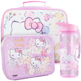 Get Trend Hello Kitty front view of full lunch set showing coordinated design and easy grab