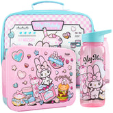 Get Trend My Melody front view showing coordinated bag, bento, and bottle, easy packing