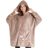 Get Trend Pusheen front view showing oversized cozy fit and warm fleece