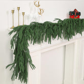 GIAUMA front view of 9ft garland showing full coverage and natural drape