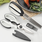Gidli front packaging showing both herb scissors and heavy-duty shears for convenient prep