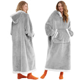 Giggling Getup front view of hooded blanket showing full coverage and comfort
