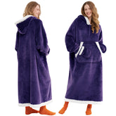 Giggling Getup front view showing long hooded blanket and cozy coverage