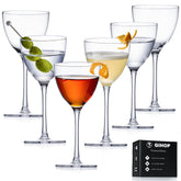 GIHOP front packaging shows six coupe glasses and gift-ready box benefit elegant presentation