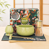 Giiouni front packaging showing full matcha kit and premium presentation