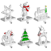 Ginbel Direct front view of six holders showing festive shapes and polished finish benefiting mantel styling