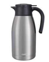 GiNT front view showing sleek silver carafe and capacity benefit