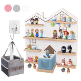 Givilio shelf front view showing organized Toniebox display and tidy storage benefit
