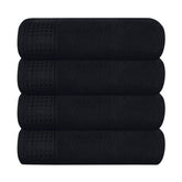 GLAMBURG folded towels front view shows neat storage and durable finish