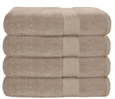GLAMBURG tan towels front view showing clean presentation and durability