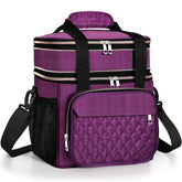 GLENKEY front view showing spacious organized cooler bag benefit: easy packing