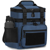 GLENKEY front view showing rugged 900D exterior and zipper benefit: durable protection