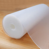 Glomen shelf liner front roll showing full 20in x 20ft usable length for protection