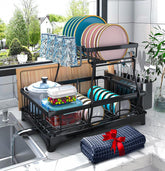 Godboat front view assembled showing compact two-tier storage advantage