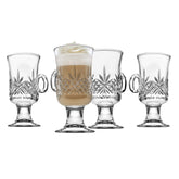 Godinger Dublin front view showing four 6oz mugs and elegant presentation benefit