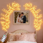 GOESWELL front display of willow vine lights creating warm wall ambience