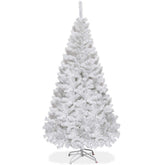 GOFLAME front view white tree showing full festive presence