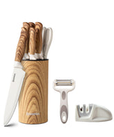 GOODA front view of knife block showing organized set and quick access benefit