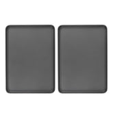 GoodCook front view of two baking sheets showing size and packaging benefit