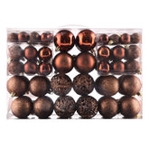 GOODLYGHTS front packaging showing reusable carry case and 100 brown ornaments for easy storage