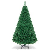 Goplus front view showing full realistic pine silhouette and easy setup benefit