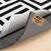 GORILLA GRIP front view of full 2x8 rug pad showing size and shape, protects floors