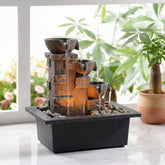 GOSSI front view showing fountain and calming design benefit