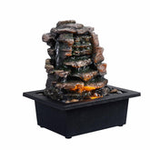 GOSSI front view of tabletop fountain showing compact decorative benefit