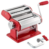 GOURMEX front view showing chrome body and red accents, durable countertop performance