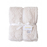 GRACED SOFT LUXURIES front view showing full soft ivory throw and coverage
