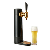 GREEN HOUSE front view showing compact draft dispenser and pouring advantage