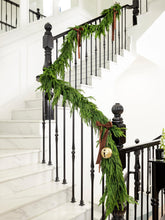 Green Moon Norfolk pine garland full-length front view showing lush coverage and easy styling