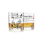 Greenline Goods front view of Alice whiskey glasses shows vintage design and stable base benefit