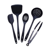 GreenPan 5-piece set front view showing all utensils, protecting cookware