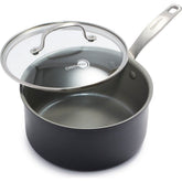 GreenPan Chatham front view showing pot and lid for versatile cooking