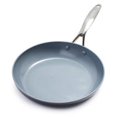 GreenPan Valencia Pro front view showing wide cooking surface and even browning