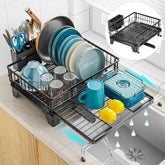 GSlife front view of rack on counter showing compact organization benefit