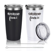 Gtmileo front view of paired 20oz tumblers showing coordinated design and gift appeal