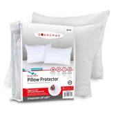 Guardmax front packaging showing four pillow protectors and pack benefit