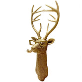 GUASDIE faux deer head front view showing lifelike detail and instant focal point