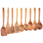 Gudamaye 9-piece set front view showing all utensils and neat storage benefit