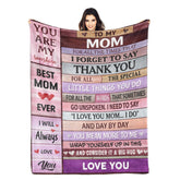 Gudina front view showing blanket design and heartfelt message for gifting benefit