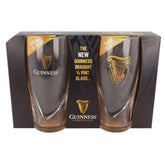 Guinness half pint front view showing official logo and stylish design benefit