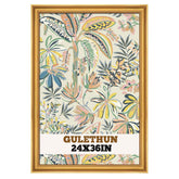 GULETHUN front view of 24x36 frame showcasing elegant gold finish and depth