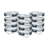 GULFLIN front view of full 24-piece set showing containers and lids for organized storage