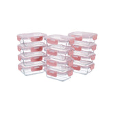GULFLIN front view of 12-pack pink lids showing organized set and storage benefit