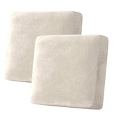 H.VERSAILTEX front view of ivory cushion cover showing clean finish and refreshed sofa