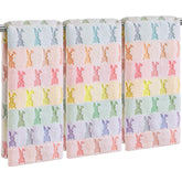 Hahafelt front view pastel towel set showing cheerful Easter decor