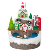 Hallmark Keepsake front view showing illuminated seaside carnival and festive detail